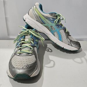 ASICS GEL CONTEND 2 MESH RUNNING SHOES T474N WHITE WOMEN`S Size 8